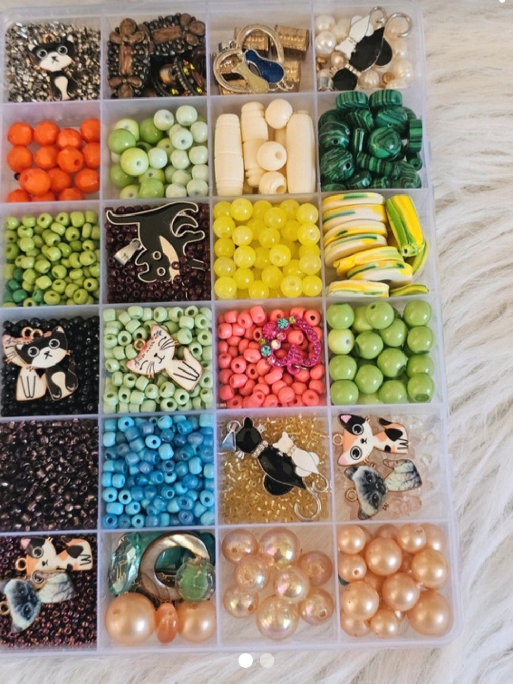 Beads & Cat Charms